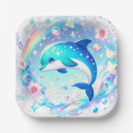 Sweet Dolphin Baby shower Papieren Bordje