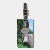 Sweet Donkey Portrait Bagagelabel (Voorkant verticaal)