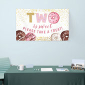 Sweet Donut 2e verjaardag party neemt een Treat Ba Spandoek (Beurs)