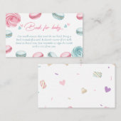 Sweet Donut Baby shower Boekaanvraag Informatiekaartje (Voorkant / Achterkant)