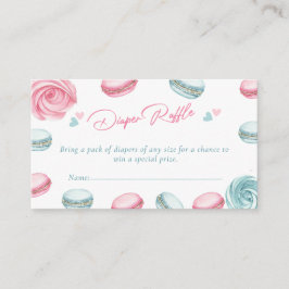 Sweet Donut Baby shower Luier Raffle Ticket Informatiekaartje
