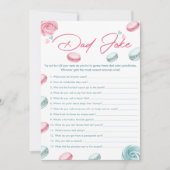 Sweet Donut Baby shower Papa Joke Game Kaart (Voorkant)