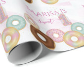 Sweet Donut Birthday | Kleurrijke Kinder partij - Cadeaupapier (Rol Hoek)