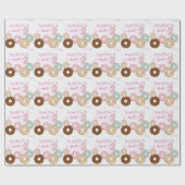 Sweet Donut Birthday | Kleurrijke Kinder partij - Cadeaupapier (Vlak)