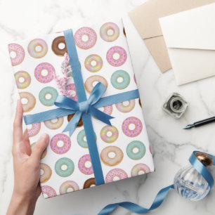 Sweet Donut Birthday Kleurrijke Kinder partij - Cadeaupapier
