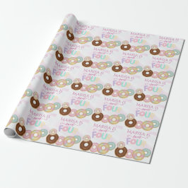 Sweet Donut Birthday | Kleurrijke Kinder partij - Cadeaupapier