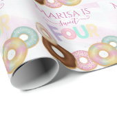 Sweet Donut Birthday | Kleurrijke Kinder partij - Cadeaupapier (Rol Hoek)