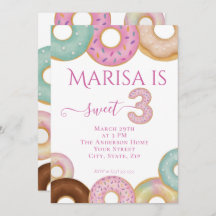 Sweet Donut Birthday | Kleurrijke Kinder partij -