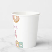 Sweet Donut Birthday | Kleurrijke Kinder partij - Papieren Bekers (Links)