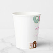 Sweet Donut Birthday | Kleurrijke Kinder partij - Papieren Bekers (Rechts)