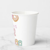 Sweet Donut Birthday | Kleurrijke Kinder partij - Papieren Bekers (Links)