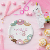 Sweet Donut Birthday | Kleurrijke Kinder partij - Papieren Bordje (Feest)