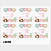 Sweet Donut Birthday | Kleurrijke Kinder partij - Vierkante Sticker (Vel)
