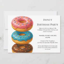 Sweet Donut Brunch | verjaardagsfeest Kaart
