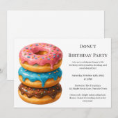 Sweet Donut Brunch | verjaardagsfeest Kaart (Voorkant / Achterkant)