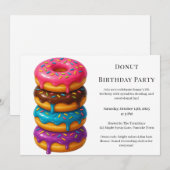 Sweet Donut Brunch | verjaardagsfeest Kaart (Voorkant / Achterkant)