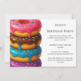 Sweet Donut Brunch | verjaardagsfeest Kaart