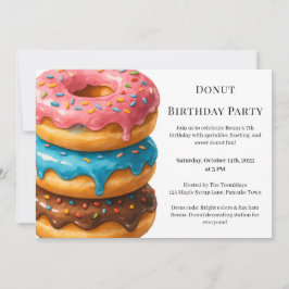 Sweet Donut Brunch | verjaardagsfeest Kaart