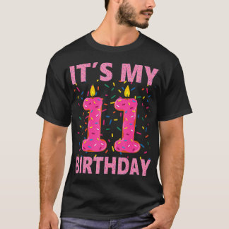 Sweet Donut Het is mijn 11e Birthday Shirt 11 jaar