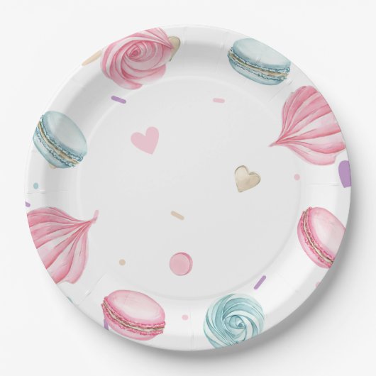 Sweet Donut Schattige kleurrijk Papieren Bordje (Voorkant)