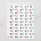 Sweet Donut Sprinkles Verjaardag Uitnodiging (Achterkant)