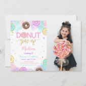 Sweet Donut Verjaardag Foto Kaart (Voorkant)