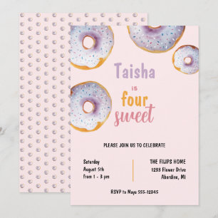 Sweet Donut Waterverf Illustratie