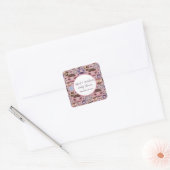 Sweet Donuts Meisje Baby shower Vierkante Sticker (Envelop)