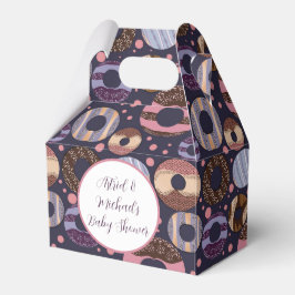 Sweet Donuts Paarse Meisje Baby shower Bedankdoosjes