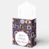 Sweet Donuts Paarse Meisje Baby shower Bedankdoosjes (Geopend)