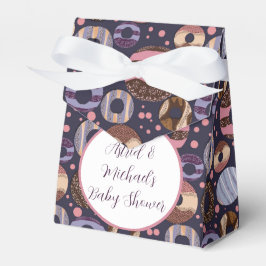 Sweet Donuts Paarse Meisje Baby shower Bedankdoosjes