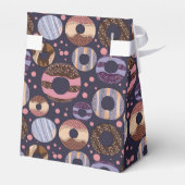 Sweet Donuts Paarse Meisje Baby shower Bedankdoosjes (Achterkant)