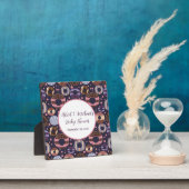 Sweet Donuts Paarse Meisje Baby shower Fotoplaat (Insitu)