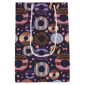 Sweet Donuts Paarse Meisje Baby shower Medium Cadeauzakje (Achterkant)