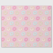 Sweet Donuts Roze Cadeaupapier (Vlak)
