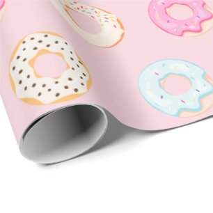 Sweet Donuts Roze Cadeaupapier
