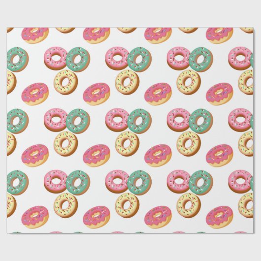 Sweet Donuts Series Design 3 Cadeaupapier (Vlak)