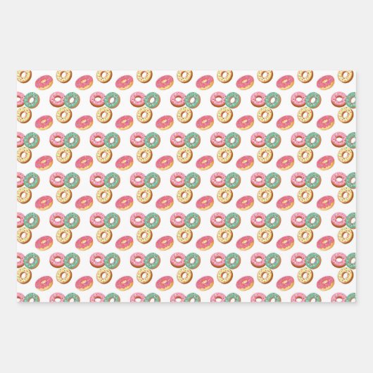 Sweet Donuts Series Design 3 Inpakpapier Vel (Voorkant 2)