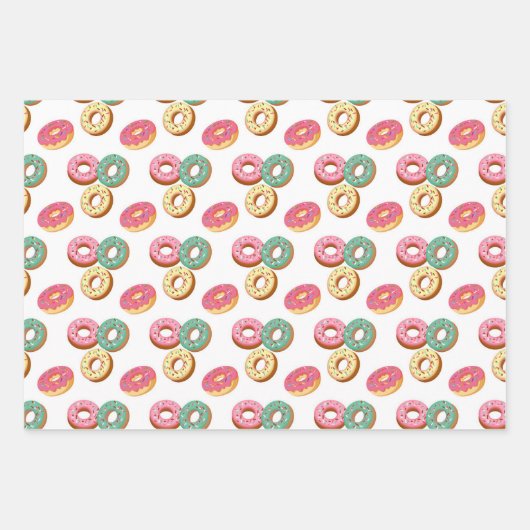 Sweet Donuts Series Design 3 Inpakpapier Vel (Voorkant)