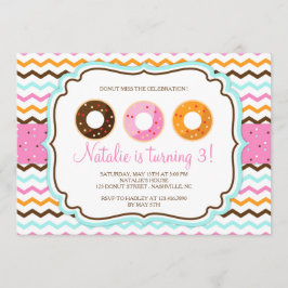 Sweet Donuts verjaardagsfeestje Kaart