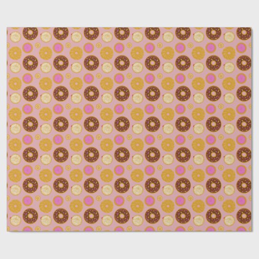 Sweet Donuts Wrapping Paper Cadeaupapier (Vlak)