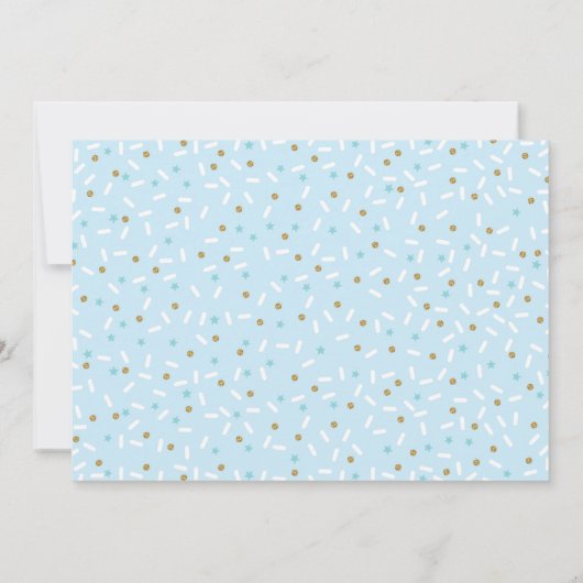 Sweet Doughnut Boy Verjaardagsfoto Dank u kaart (Achterkant)