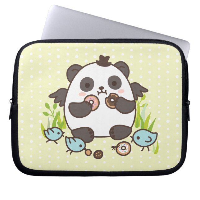 Sweet Doughnut Party! Laptop Sleeve (Voorkant)