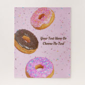 Sweet Doughnut Trees regenboogkleurige sprinkhaant Legpuzzel (Verticaal)