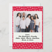 Sweet Dove & Berries Rode Sneeuwvlokken Vrede op A (Achterkant)