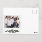 Sweet Dove & Berries Rode Sneeuwvlokken Vrede op A Briefkaart (Achterkant)