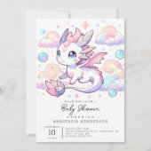Sweet Dragon-Baby shower Kaart (Voorkant)