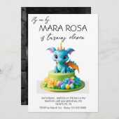 *~* Sweet Dragon Cake Foto AP88 Verjaardagsfeest Kaart (Voorkant / Achterkant)