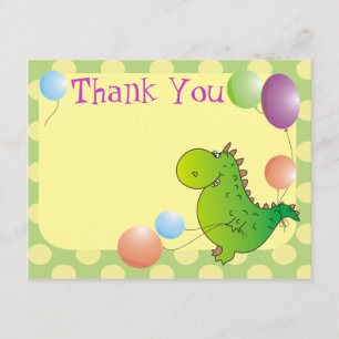 Sweet Dragon Children's Hartelijk dank Bedankkaart