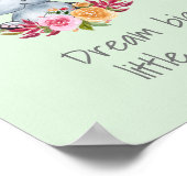 Sweet Dream Big Waterverf Nursery Poster (Hoek)